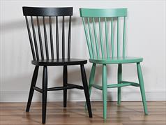 Painted Beech Contemporary Slat Dining Chair