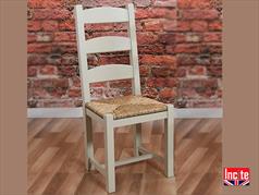 Painted Amish Dining Chair With Rush Seat