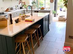 Bespoke Oak Painted Kitchen Units Derbyshire